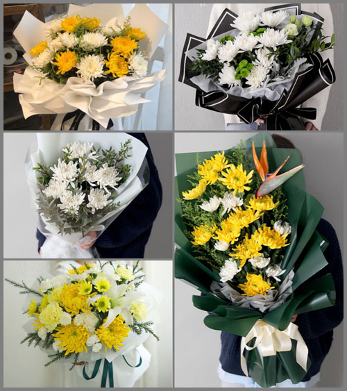 山东青岛平度市旧店镇南营村白事花束代送